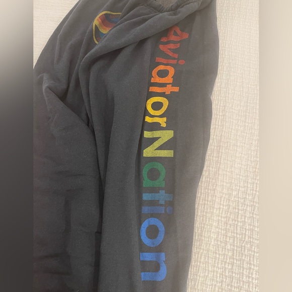 Classic aviator nation sweatpants, charcoal, XL - Picture 2 of 4